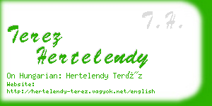 terez hertelendy business card